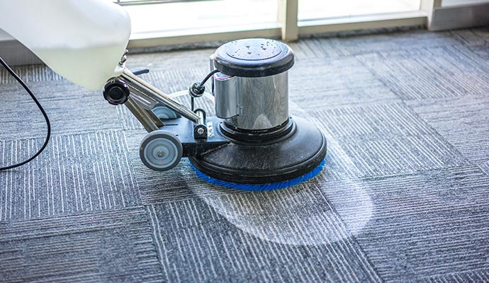 Commercial carpet cleaning service