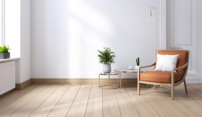 Clean living room