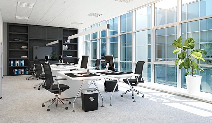 Clean office interior