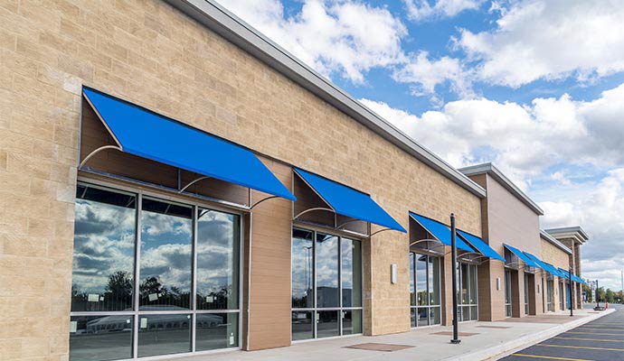 Commercial retail storefront
