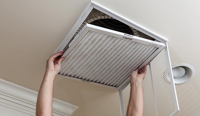 Duct filter removal service