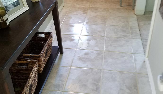 Professionally cleaned floor