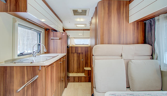 Clean rv interior