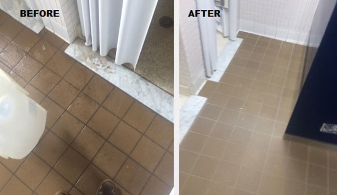 Floor damage from water leak