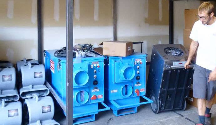 Water damage restoration equipment